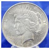 1922 Peace Dollar BU