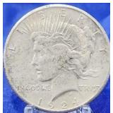 1924-D Peace Dollar Unc.