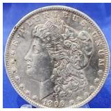 1896 Morgan Dollar AU+