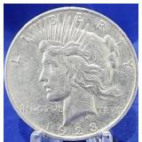 1923-D Peace Dollar AU