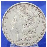 1883 Morgan Dollar AU