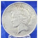 1923 Peace Dollar AU