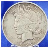 1922-D Peace Dollar