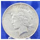 1923 Peace Dollar AU