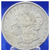 1921-D Morgan Dollar Unc
