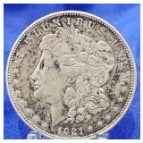 1921-D Morgan Dollar XF