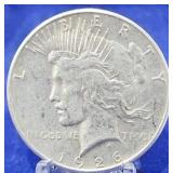 1926-S Peace Dollar AU+