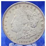 1921 Morgan Dollar AU