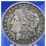 1921 Morgan Dollar Dark Tone Unc