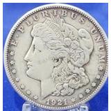 1921-S Morgan Dollar AU