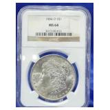 1884-O Morgan Dollar NGC MS 64