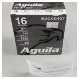 25 Aguila 12 Gauge #1 Buck 2 3/4" Shot Shells