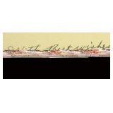 A vintage Christmas card which has been   autograp