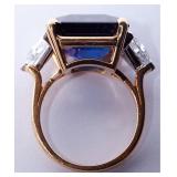 centering on one natural sapphire  (approximately