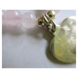 With A Sterling Silver Heart Charm Size: 6  inches