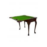 Card Table, folding top Wood: Mahogany & Ewe Venee