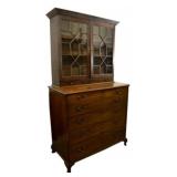 Breakfront, Two Part w/Key Wood: Mahogany Secondar