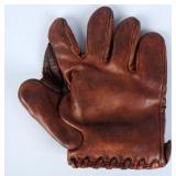 Early production web glove from   Massachusetts. W