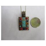 Size: 16" sterling silver chain