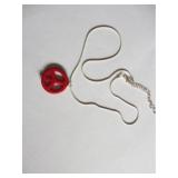 Size: 16" silver plated chain