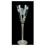 13 very fine Evergreen Crystal frosted floral   et