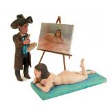 Cecil Wakefield open diorama depicting a nude   mo