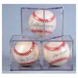 All are incased in plastic. Includes Ted   William