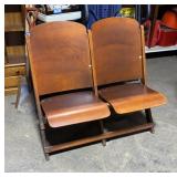 Antique Folding Twin Seat
