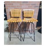 Style Of Arthur Umanoff Swivel Bar Stools