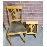 2 Leg-O-Matic Folding Chairs MCM