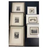 Framed Etchings