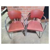 Pair of American Fixture Co. Chrome Chairs