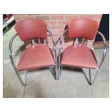 Pair of American Fixture Co. Chrome Chairs