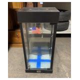 Lighted Locking Display 12x14x29 w/ 2 Shelves