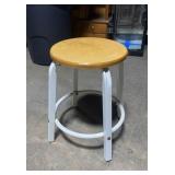 Metal Wood Stool 18 inches tall