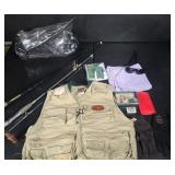 Fishing Poles Vest Gloves Fly Luers Dry Bag Duck