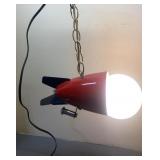 Hanging Rocket Light Atomic Look Vintage