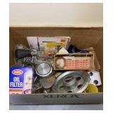 Box of Misc Car Parts