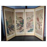 Asian 4 Panel Folding Screen 4