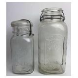 Vintage Mason Jar Jars Ball Ideal Acme w Bail