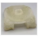 Aztec Carved Onyx Marble Alabaster Ashtray
