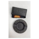 Wedgwood Basalt Black Jasperware Smoking Set