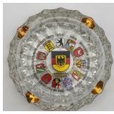 Vtg Germany Ashtray Glass Deutschland