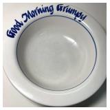 Grumpy Cereal Bowl Stoneware Good Morning