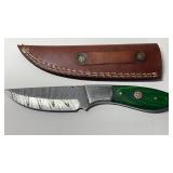 NEW Damascus Steel Handmade Straight Edge Knife