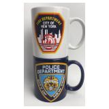 NYC New York NY Fire Police Dept Mug Coffee Mugs