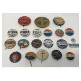 Pin Back Buttons Political Vintage Pinback Button