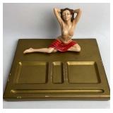 Vintage Holland Mold Nude Woman Desk Organizer