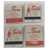 World Jai-alai Vintage Matches Matchbook Match