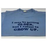 Humor Vintage Tee Single Stitch T-Shirt Large